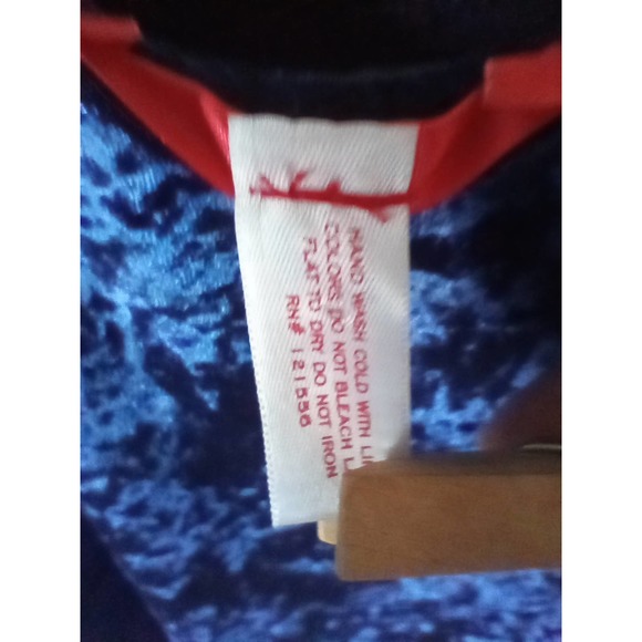 Bloomingdales's Aqua Girl Blue Velour Shirt XL 16 - Picture 8 of 9